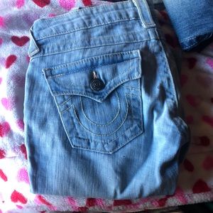 True religion light wash jeans